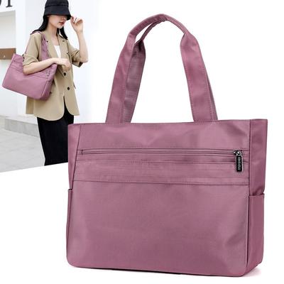New Shoulder Bag Women's Bag Trendy Versatile Simple Trendy Large Capacity Portable Casual Nylon Bag