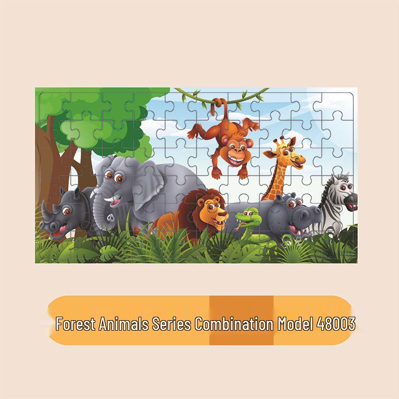 

60-Piece Wooden Jigsaw Puzzle: Children s Educational Toy for Early Learning