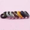 Men&Women New Men Silicone Rings 7-12 Size Hypoallergenic Flexible Men Wedding Rubber Bands 8mm Food Grade Silicone Finger Ring