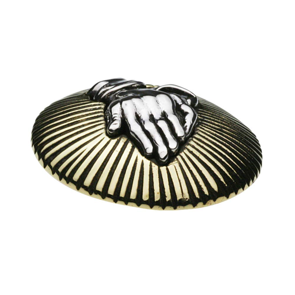 [Cenote] Praying Hand Concho Button [Silver Accessory] S0010
