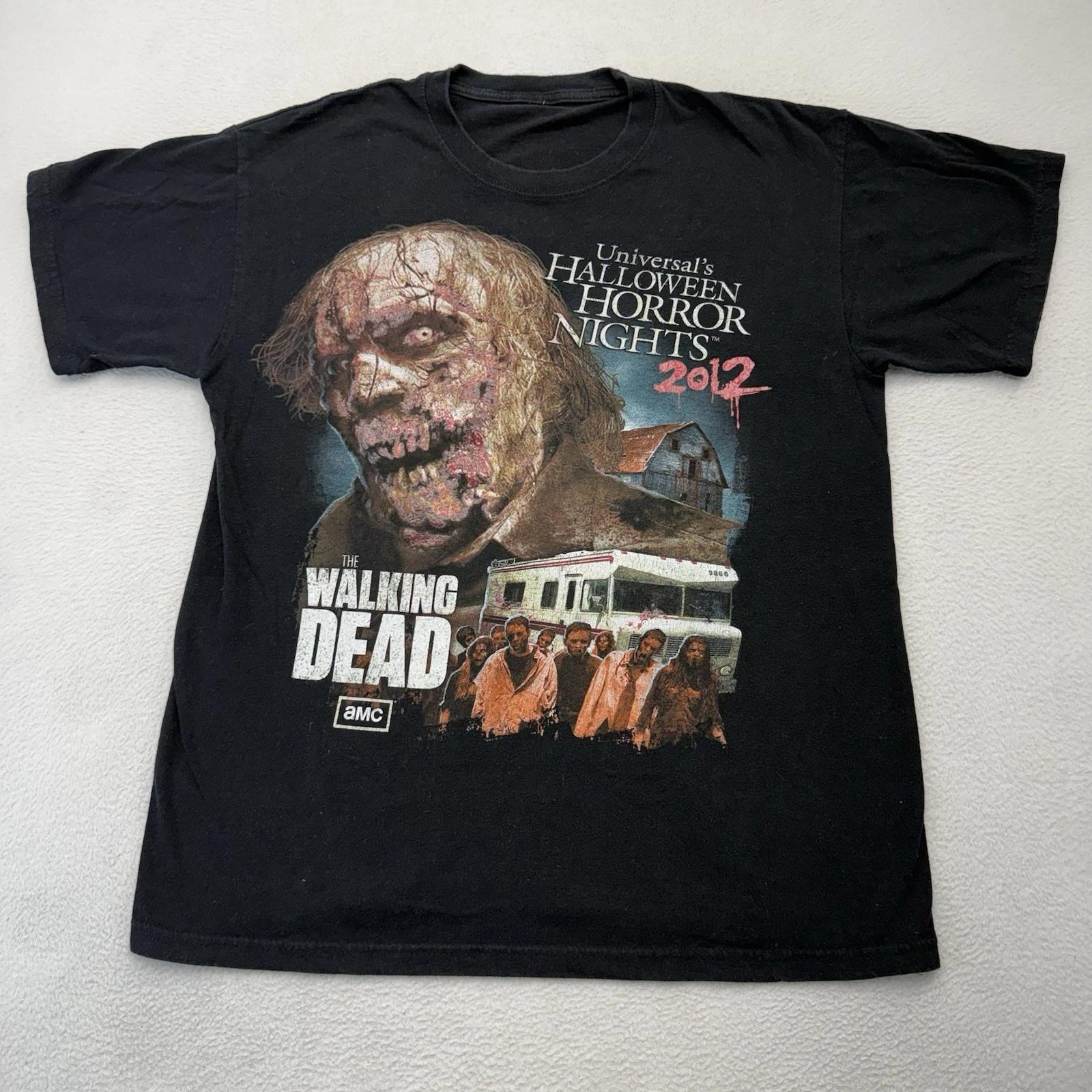 

Universal Halloween Horror Nights 2012 The Walking Dead T Shirt Size Medium S