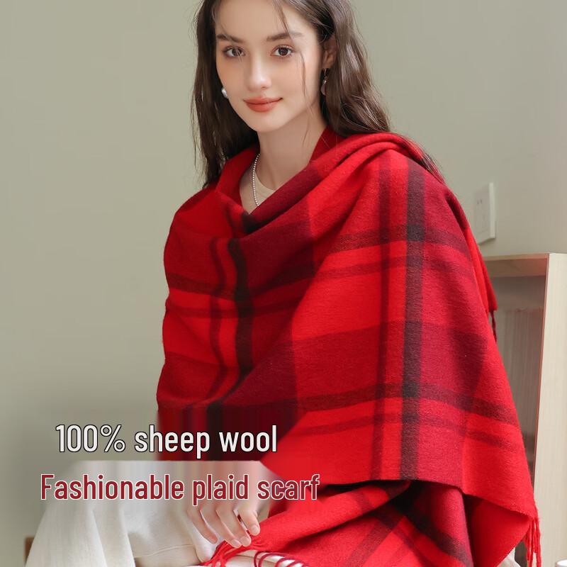 

Women s Premium Autumn Winter Plaid Scarf One Size (180*60cm)