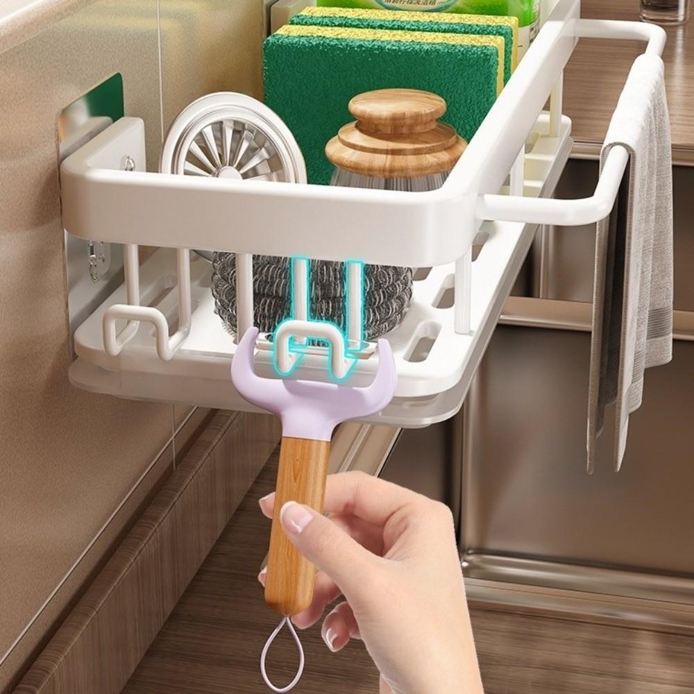 Aluminum Dishware Drain Rack Dustproof Wall Mounted Rack Storage Organizer Household Organization