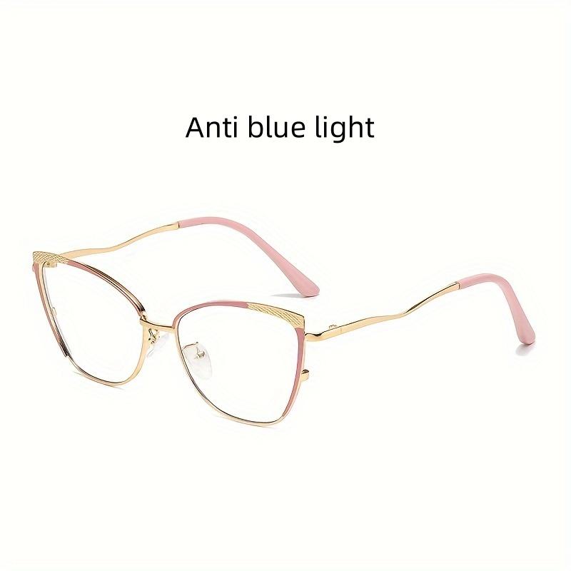Blue Light Blocking Glasses Photochromic Unisex Metal Frame For Butterfly Style Fashion Trend Eyewear For Men Women