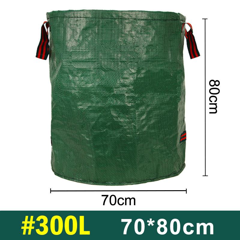 Worek na odpady ogrodowe 60L-500L Duża pojemność Worek ogrodowy Wielokrotnego użytku Wodoodporny Worek na liście Pojemnik do przechowywania i zbierania Do ogrodu Podwórka