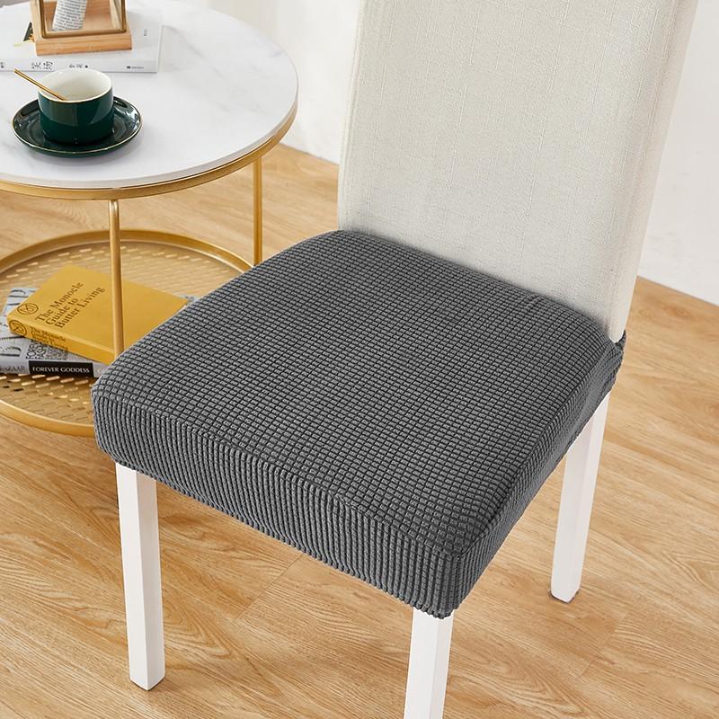 

Эластичные чехлы для стульев для столовой, универсальные съемные моющиеся чехлы для стульев, защитные чехлы для подушек 1Pcs темно-серого