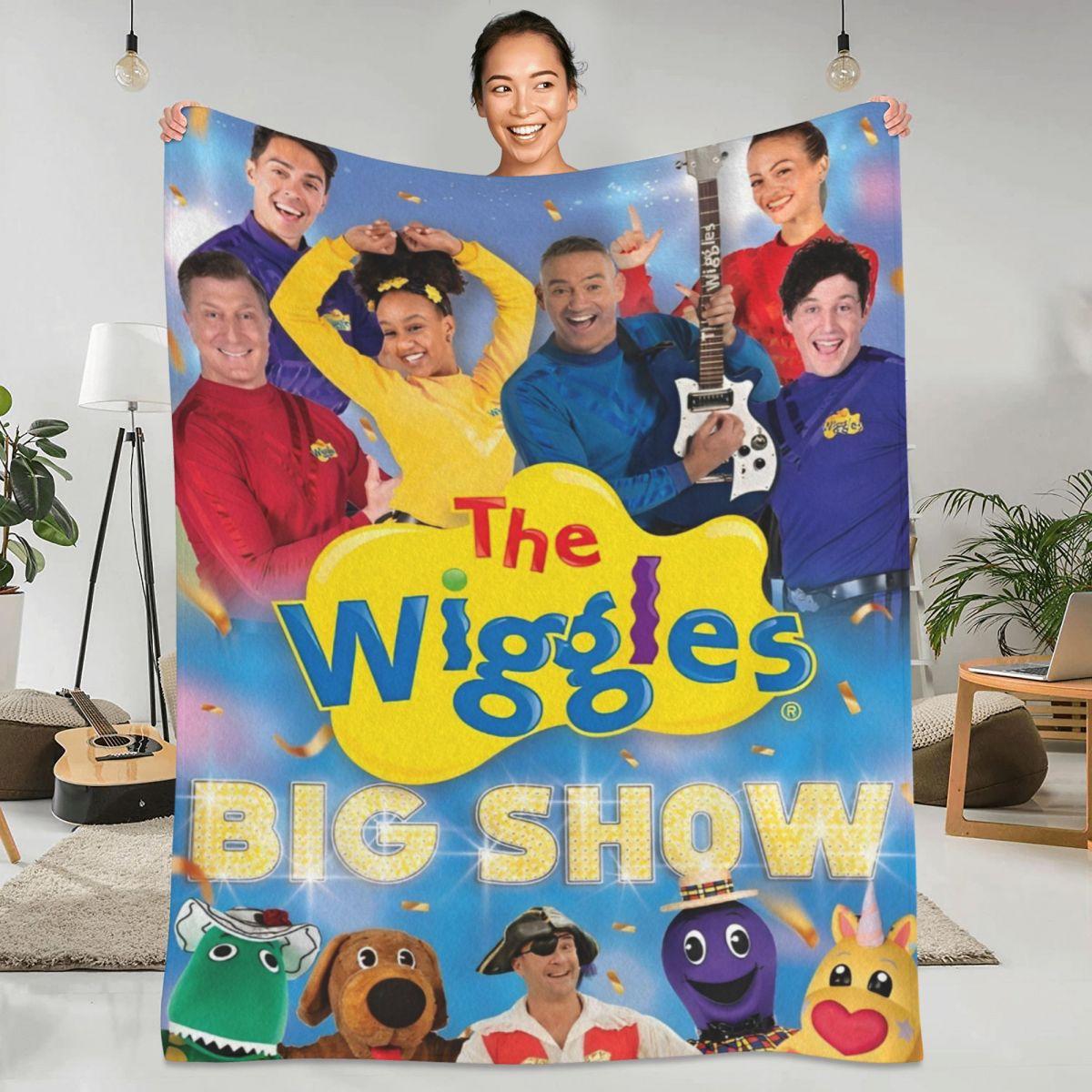 Jessica Chen Unisex The Wiggles Blanket Australian Children's Music Group Super Warm Plush Bedding Throws For Decorative Flannel Bedspread Bed Cover