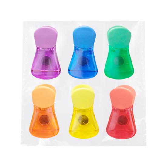 Kitchen Magnetic Clips Set for Fridge Heavy Duty Wide Bag Clip Memo Holder Document Clip for Chips Snacks Storage Bills
