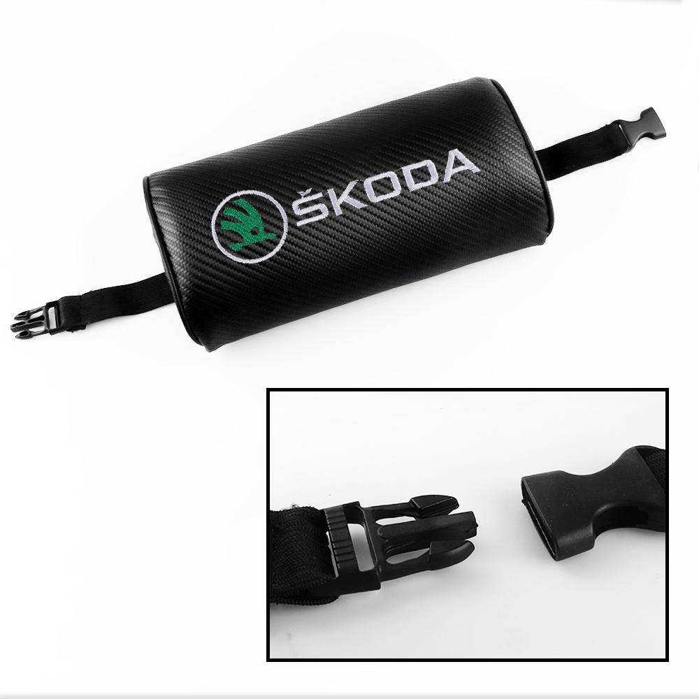 AEL1 Car Seat Pillow Neck Rest Travelling Headrest Head Neck Support For Skoda Octavia Kamiq Kodiaq Superb Rapid Karoq Fabia Yeti