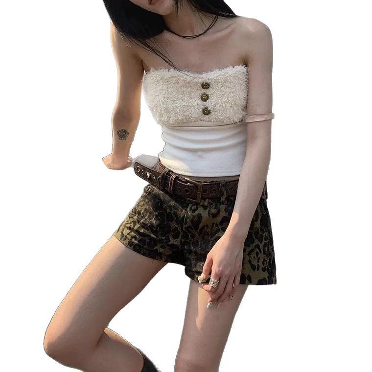 Women's Spicy Girl Retro Leopard Print High Street Slimming Hot Pants