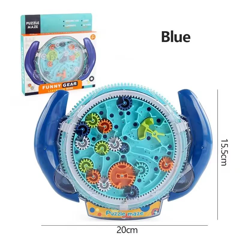 3D Puzzle Maze Magic Games Transparent Puzzle Speed Cube Rolling Ball Magic UFO Maze Toys For Children Stress Reliever Toys