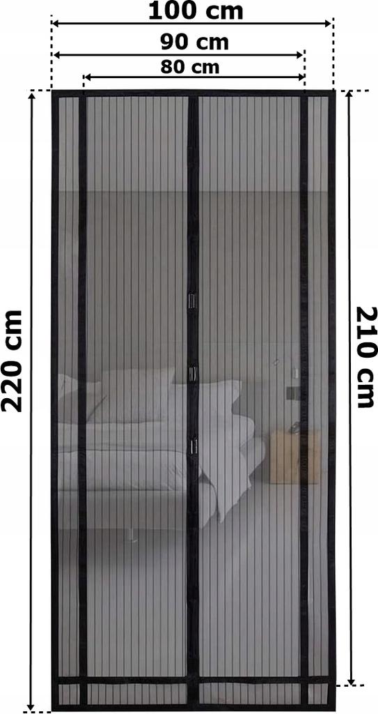 Moskitiera Magnetyczna Na Drzwi Do Przycięcia Magic Mesh