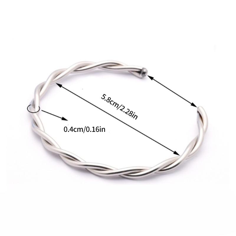 Practical High Polished Spirals Cuff Bracelet Comfortable Everyday Wear With Gifts Pouches Daily Use Casual Wear