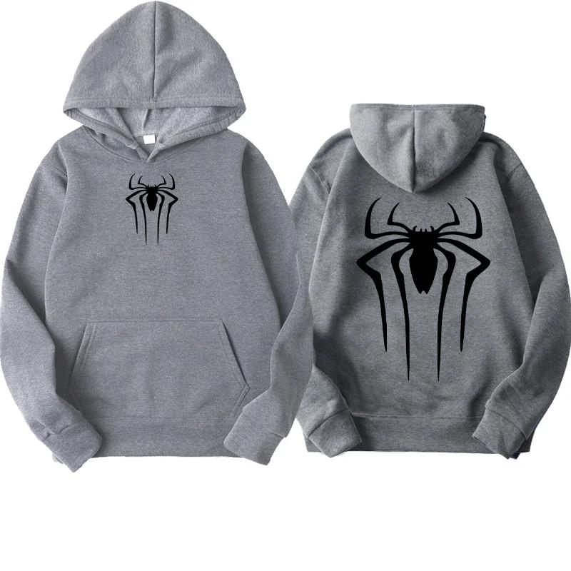 Men's Fashion Printed Spider Hoodie Casual Sweatshirt Top Spider Hoodie Sweatshirt Harajuku Men's and Women's Hoodie Clothing