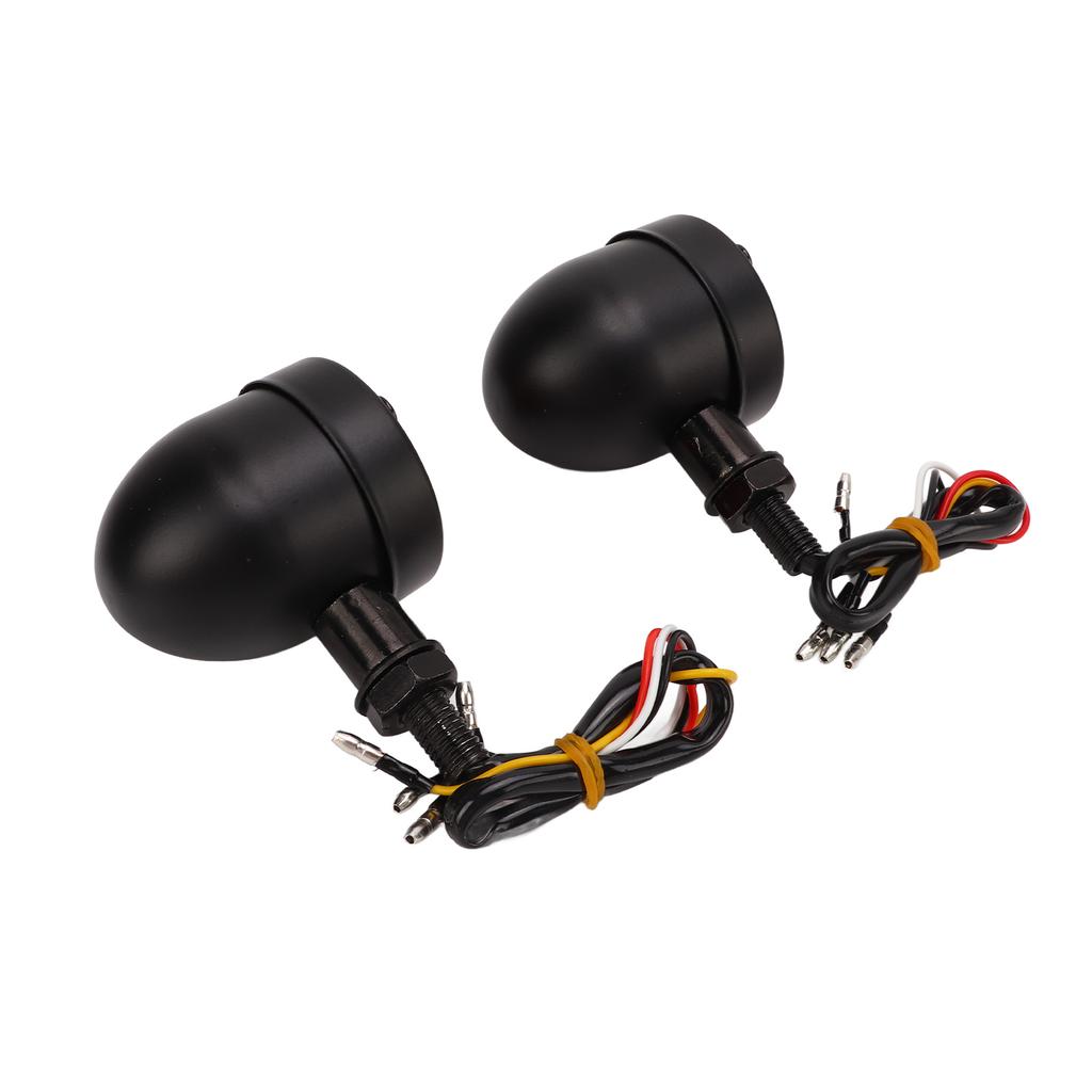 1 Pair Motorcycle LED Turn Signal Light Dual Color Indicator Blinker 12V for Motorbike