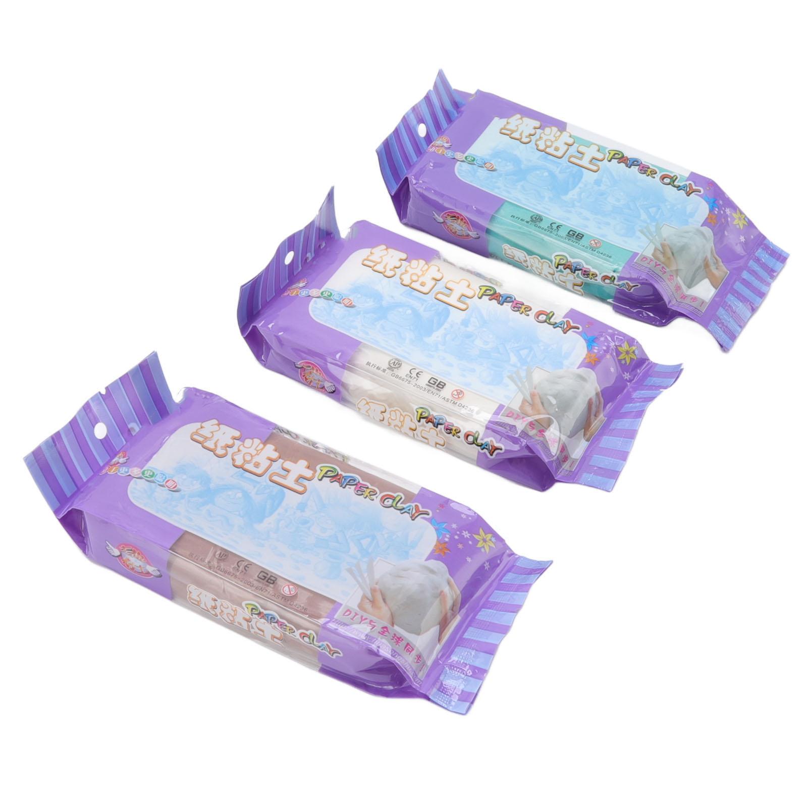 Molding Clay DIY Making Easy Bonding Reusable Strong Texture Paper Fiber Dry Sculpting Clay for Handicrafts