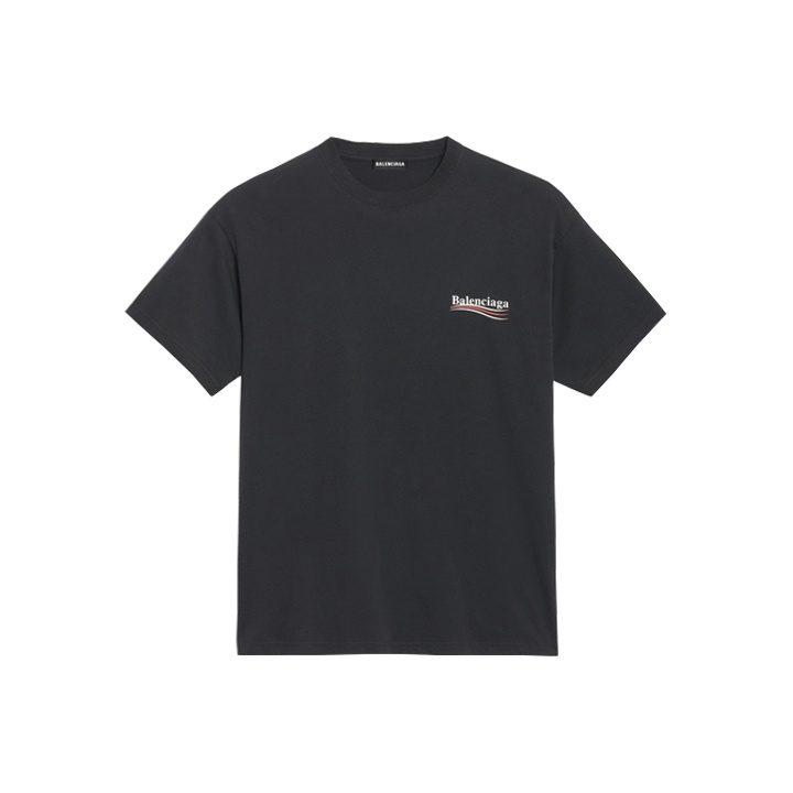 Balenciaga Political Campaign SS20 T Shirt Regular Fit Men's Black 570803TAV441000
