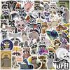 50Pcs Graffiti Stickers Self-adhesive Waterproof Strong Stickiness Exquisite Pattern Wide Application Decorative PVC Lovely Cartoon Animal    Supplies