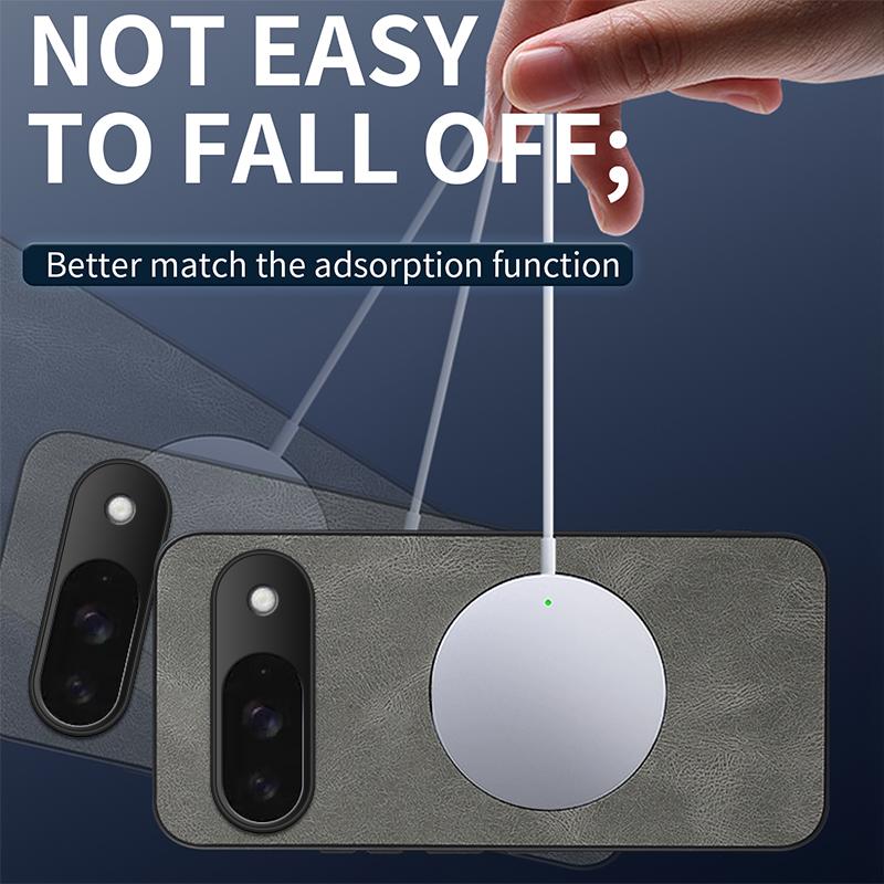For Google Pixel 9 Lightning Magnetic Leather Case For Google Pixel 9 Pro XL 9A Ultra-Thin Comfortable Phone Cover Pixel 9 Pro
