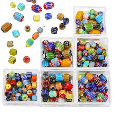Crystal Glass Beads Loose Spacer Elliptic Beads for Jewelry Making DIY Bracelet Necklace