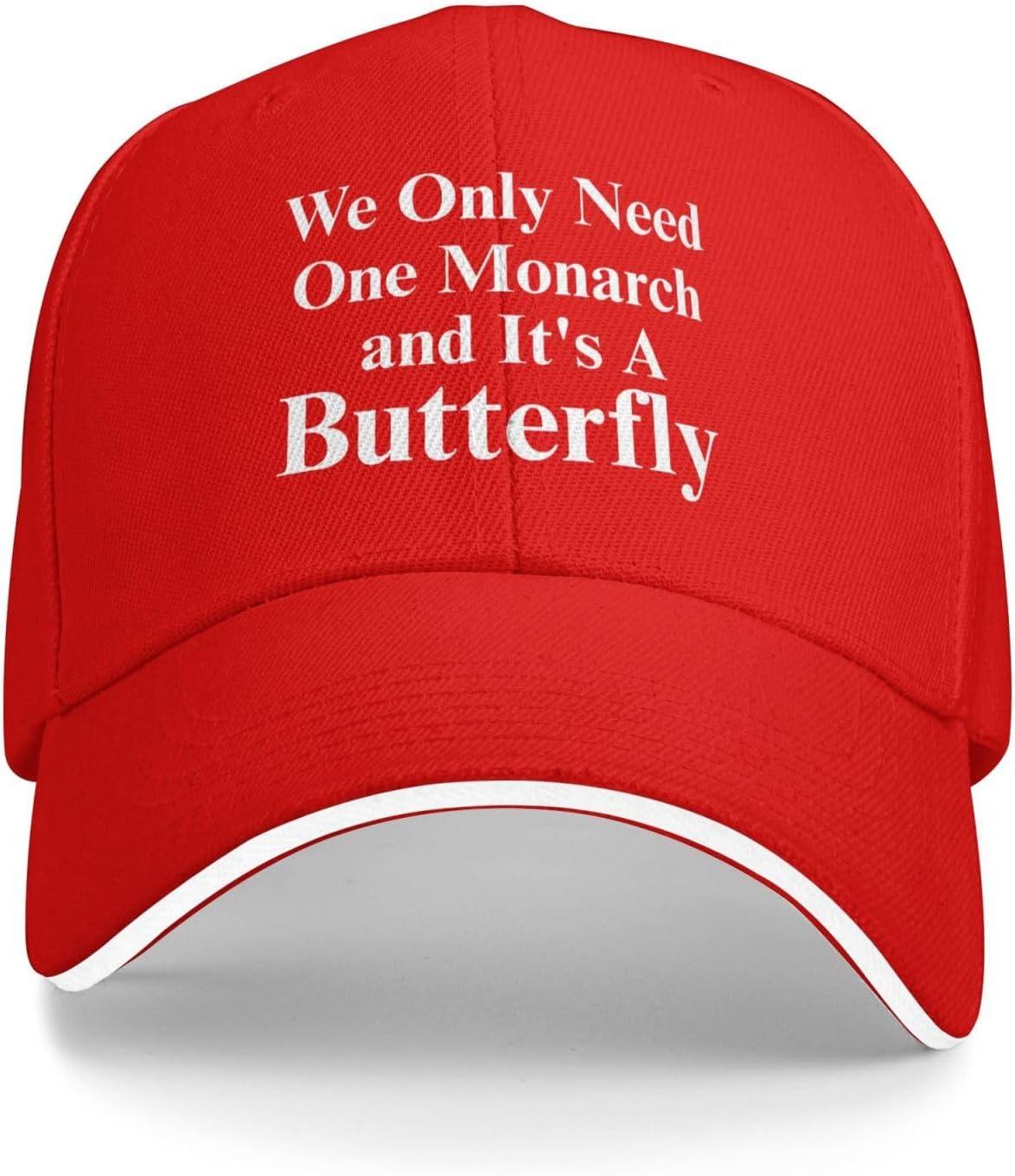 Monarch Butterfly Quote Trucker Hat Polyester Adjustable Baseball Cap for Adults One Size