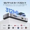 PULWTOP 10 In 1 Small Docking Station USB C PC Dock Not 1 X HDMI 4K 8K 2 X USB To Host PD Output 100W Windows Compatible (Adapter Included) @120Hz/