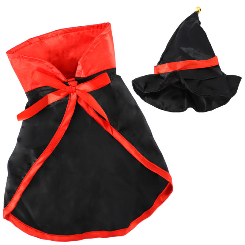 Halloween Dog and Cat Costume Cloak + Hat Set (Dracula)