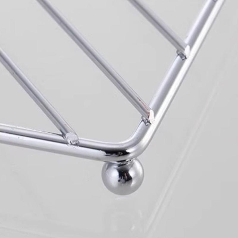 Stainless Steel Heat Resistant Kitchen Pot Mat Multi Functional Cooking Utensil Holder Drying Rack Steamer Pad for Tabletop Oven Ovenware Protection