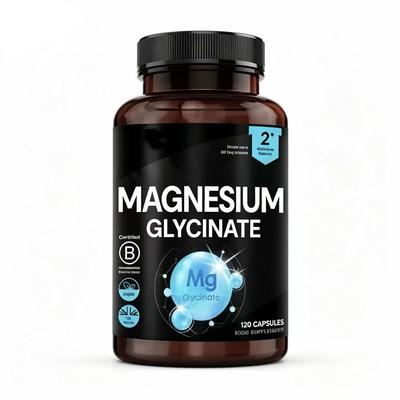 High Strength Magnesium Glycinate 120 Vegan Capsules
