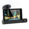 3 Channel Dash Cam 1080P Front Rear Inside Driving Recorder 170 Degree Wide Angle Loop Recording G Sensor Touch Screen
