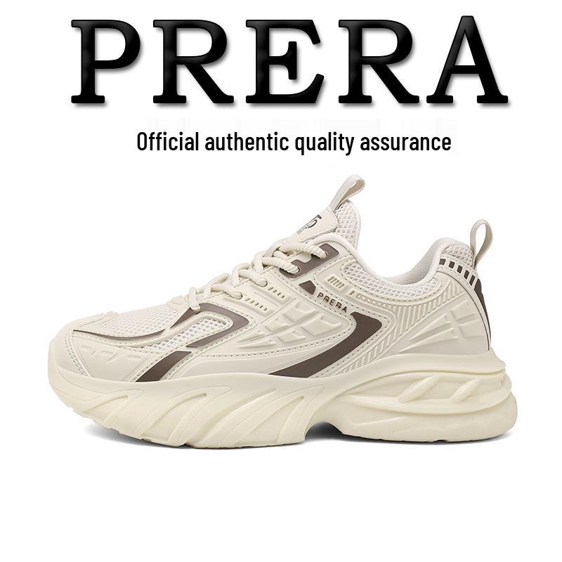 

Мужские кроссовки Prada - Осенняя сетка, Дышащие, Толстая подошва, Увеличивающие рост, Высококлассные, Повседневный универсальный стиль. 42 грязно-белый