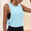 Sleeveless Loose Fit Tank Top for Women Lightweight Crew Neck Workout Shirt Breathable Open Side Design for Gym Yoga Running Training