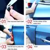 2/3/5M Car Door Anti Collision Strip with Steel Disc Bumper Trim Edge Scratch Protector Strip Sealing Guard Styling Car Decor