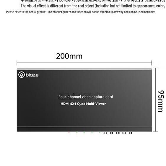 Biaz Multi-Camera 4K HDMI Capture Card for Game Live Streaming