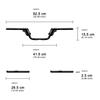 Adjustable Motorcycle Handlebars for Harley Sportster, Dyna, Softail, Touring - 5.5" Height