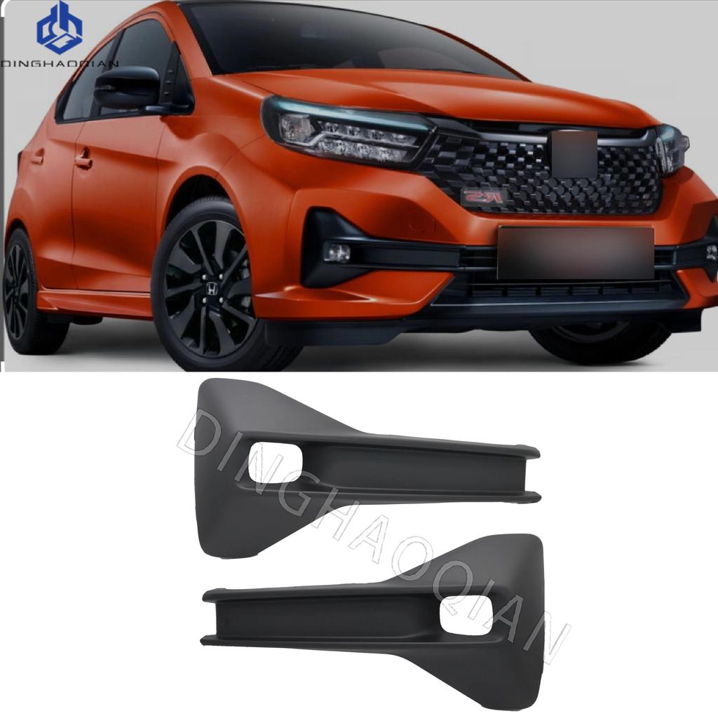 Car Front Fog Light Cover Lower Bumper Foglight Hole Grilles Bezel Fit For HONDA BRIO 2023 2024 2025
