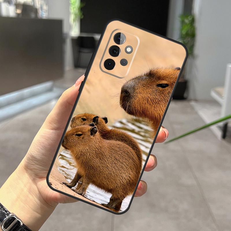 Zwierzęca Śmieszna Kapibara Etui Dla Samsung Galaxy A32 A12 A22 A52 A35 A26 A16 A05 A55 A15 A54 A34 A14 A56 A36 A13 A53