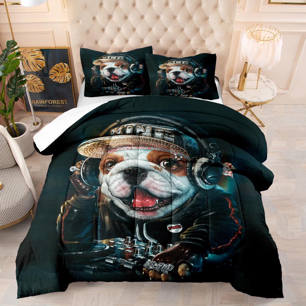 Pet Dog Digital Printing Kit, Bedding Three-Piece Set, Home Textile Four-Piece Set