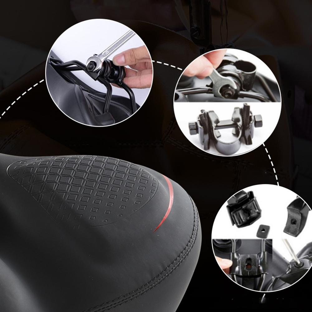 Übergroßer Fahrradsitz Stoßdämpfung Breit Weiches Kissen Fahrradsitz Atmungsaktiv Hohl Fahrradsattel Fahrradzubehör