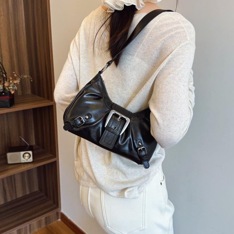 Neue Schulter Achseltasche Retro Trend Hottie Mode Gürtelschnalle Lokomotiv Stil Handtasche Frauen