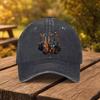 Electric Guitar Pattern Print Baseball Cap Unisex Fashion Duckbill Cap Suitable for Outdoor Sports Fitness Travel and Outin