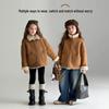 Girl's Faux Suede Fleece Lined Winter Coat