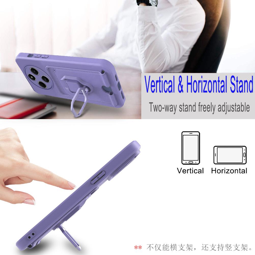 Funda Xiaomi Poco C75 4G 5G C61 Crossbody Lanyard Card Slots Holder Phone Case For Poco C75 C61 Chain Necklace Strap Soft Cover