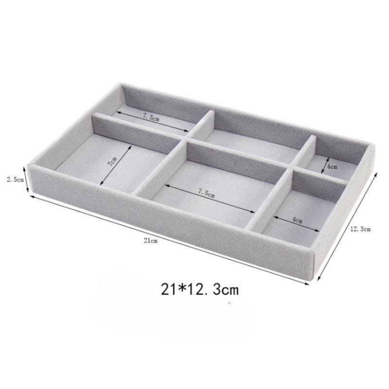 Single-layer Flannel Window-opening Acrylic Jewelry Storage Box, Ring, Earrings, Stud Earrings, Jewelry Finishing and Display Box.