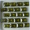 Green Sapphire CERTIFIED 15 Pcs Natural Emerald Cut Loose Gemstone 7x5 MM Lot S-5469546