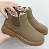 Foreign trade winter velvet women's cotton shoes warm mother shoes flat comfortable versatile short boots non-slip snow boots
