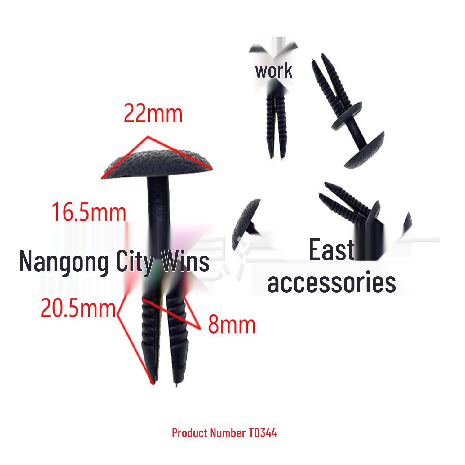 

Foton Electric Car Roof & Door Panel Clip for Lining Installation 10000 Pieces
