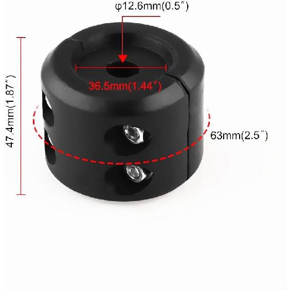 Winch Stopper ATV-SCHS Cable Hook Rubber Stopper Winch Line Saver with Allen Wrench for ATV UTV Winches(Black)