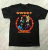 Camiseta de Algodón Negra Clásica de Gira Musical de Banda Dulce Tallas Completas S-5XL T679