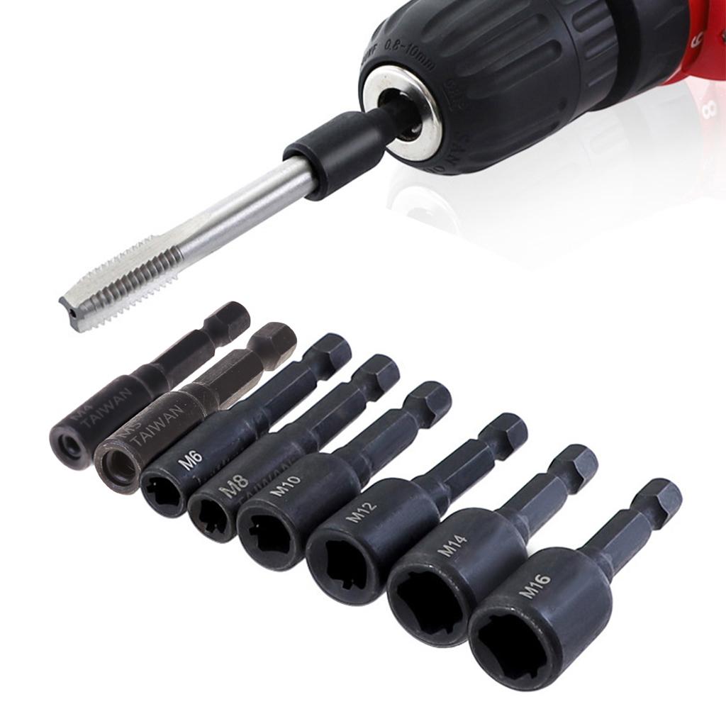 M4-M16 Tap Socket Collet Wrench Driver Thread Screw Tapping Chuck for Car Repair